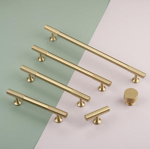 Solid Brass Round Cabinet Cup Pulls - Furniture Decorative Hardware - Round / 1pc