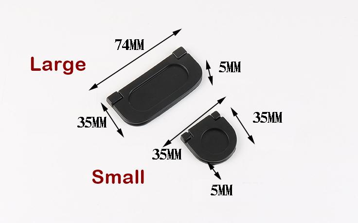 Concealed Kitchen Knob Handles 35 74mm 1 3/8 2 7/8" Cabinet Drawer Door Furniture Black Silver Gold Antique Wholesale Bulk