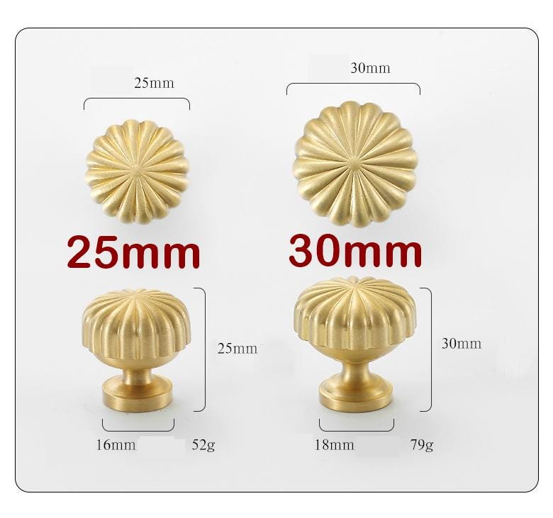 Solid Brass Handles Knobs Cupboard Kitchen Cup Drawer Bin Pulls Cabinet Door Furniture Decor Hardware Wholesale Bulk