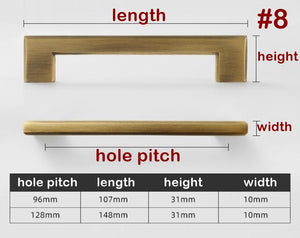 Solid Brass Vintage Cabinet Pulls & Knobs - Furniture Hardware - #5 - 141mm / 1pc