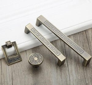 Solid Brass Square Cabinet Pulls & Knobs - Bronze Finish Hardware - #3 - 33mm Square / 1pc