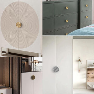 Solid Brass Mid-Century Cabinet Pulls & Knobs - Antique Bronze Finish - #2 - 68mm/bronze / 1pc