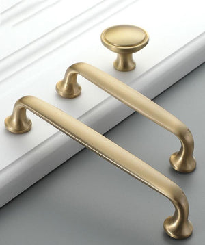 Solid Brass Square Cabinet Cup Pulls - Furniture for Wardrobes - #7 - 31mm Square / 1pc