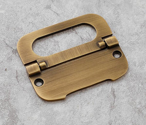 Solid Brass Ring Flush Cabinet Pulls - Furniture for Wardrobes - view 5