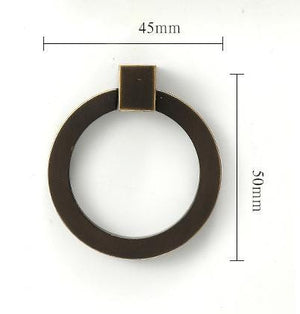 Solid Brass Cabinet Cup Pulls - Antique Bronze Finish for Cabinets - view 3