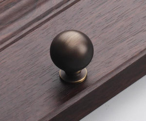 Solid Brass Vintage Cabinet Pulls & Knobs - Antique Bronze Finish - #12 / 1pc