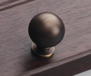 Solid Brass Vintage Cabinet Pulls & Knobs - Antique Bronze Finish - view 10
