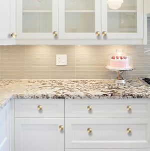 Solid Brass Cabinet Pulls & Knobs - Brass Color Finish for Cabinets - view 7