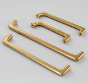 Solid Brass Cabinet Pulls & Knobs - Brass Color Finish for Cabinets - #15 106mm / 1pc