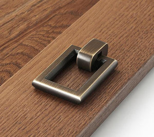 Solid Brass Cabinet Cup Pulls - Antique Bronze Finish for Cabinets - view 8