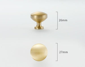 Solid Brass Cabinet Pulls & Knobs - Brass Color Finish for Cabinets - view 3