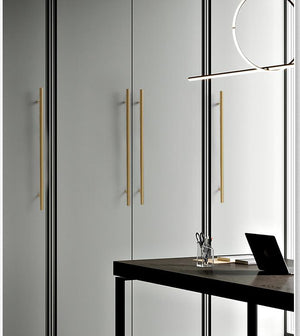 Solid Brass Cabinet Pulls & Knobs - Brass Color Finish for Cabinets - #16 220mm / 1pc