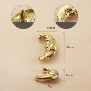 Solid Brass Cabinet Pulls & Knobs - Gold Finish Furniture Hardware - view 5