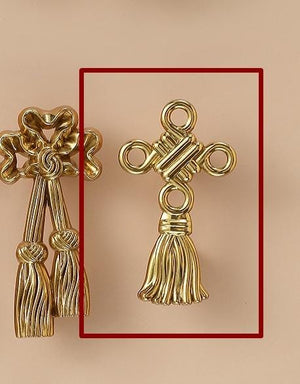 Solid Brass Floral Cabinet Pulls & Knobs - Gold Finish for Cabinets - view 7