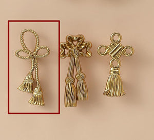 Solid Brass Floral Cabinet Pulls & Knobs - Gold Finish for Cabinets - view 3