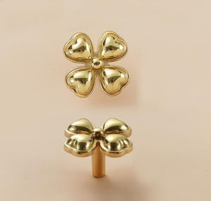 Solid Brass Floral Cabinet Pulls & Knobs - Gold Finish for Cabinets - view 8