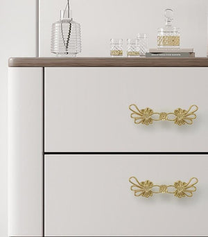 Solid Brass Floral Cabinet Pulls & Knobs - Gold Finish for Cabinets - view 7
