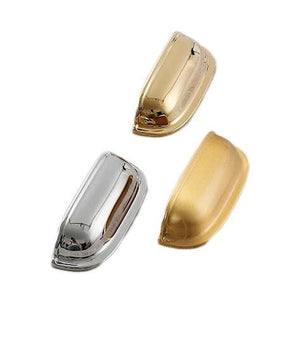 Solid Brass Cabinet Cup Pulls - Silver Finish Decorative Hardware - #3 Brass / 1pc