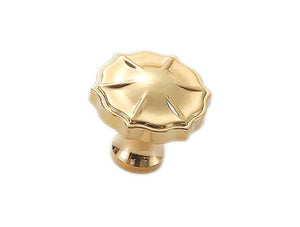 Solid Brass Round Cabinet Pulls & Knobs - Gold Finish for Cabinets - #9 30mm / 1pc