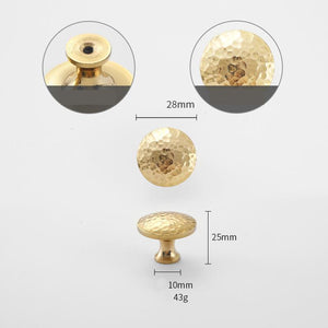 Solid Brass Cabinet Pulls & Knobs - Gold Finish Furniture Hardware - view 2