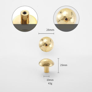 Solid Brass Cabinet Pulls & Knobs - Gold Finish Furniture Hardware - view 2