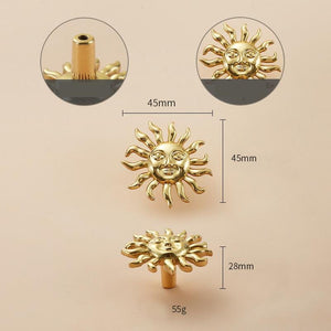 Solid Brass Cabinet Pulls & Knobs - Gold Finish Furniture Hardware - view 5
