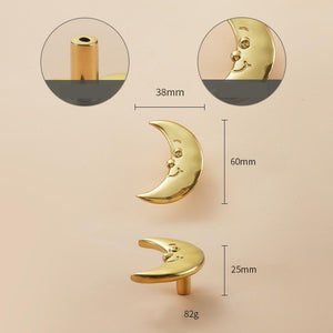 Solid Brass Cabinet Pulls & Knobs - Gold Finish Furniture Hardware - view 3
