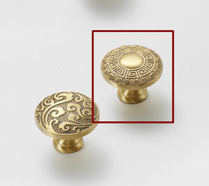 Solid Brass Floral Cabinet Pulls & Knobs - Gold Finish for Cabinets - view 4