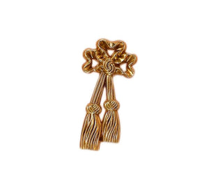 Solid Brass Floral Cabinet Pulls & Knobs - Gold Finish for Cabinets - #2 / 1pc