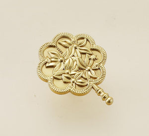 Solid Brass Butterfly Cabinet Pulls & Knobs - Gold Finish Hardware - #8 / 1pc