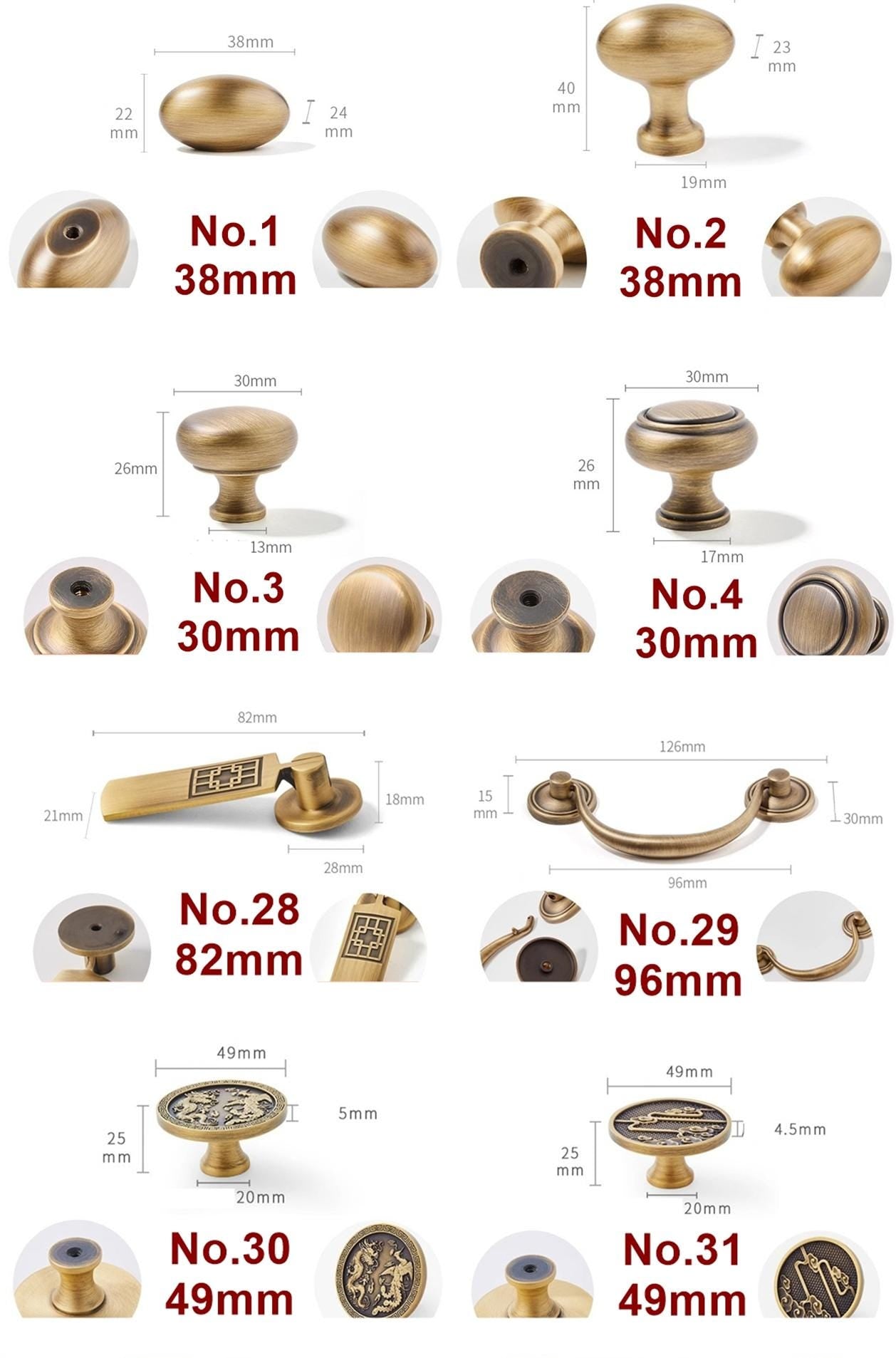 Aged Brass Drawer Pulls Knobs Handles Vintage Style Handmade Home Furniture Improvement Kitchen Bathroom Cabinet Wardrobe Dresser Door Decor