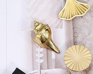 Solid Brass Shell Cabinet Pulls & Knobs - Gold Finish for Cabinets - view 4