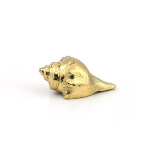 Solid Brass Shell Cabinet Pulls & Knobs - Gold Finish for Cabinets - view 3