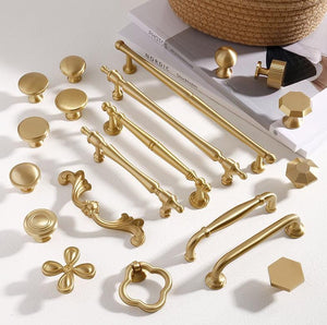 Solid Brass Cabinet Cup Pulls - Furniture for Cabinets & Drawers - #1 / 1pc