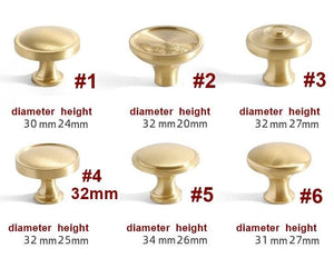 Solid Brass Cabinet Cup Pulls - Furniture for Cabinets & Drawers - #2 / 1pc