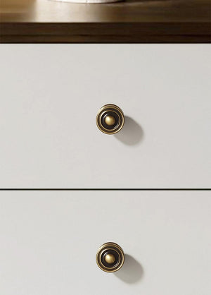 Solid Brass Round Cabinet Pulls & Knobs - Antique Bronze Finish - view 8