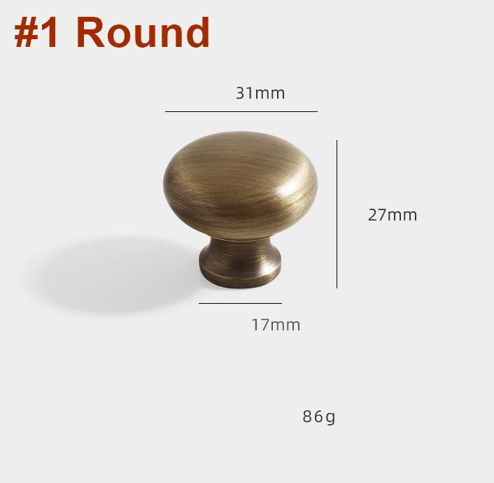 Aged Brass Drawer Pull Knob Handle Antique Bronze Hardware For Unique Handmade Furniture Vintage Home Kitchen Bathroom Cabinet Dresser Decor