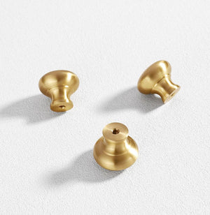 Solid Brass Vintage Cabinet Pulls & Knobs - Furniture Hardware - view 6