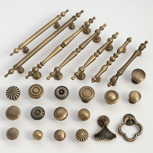 Solid Brass Cabinet Cup Pulls - Antique Bronze Finish for Cabinets - #5 - 24mm / 1pc