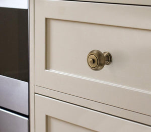 Solid Brass Round Cabinet Pulls & Knobs - Aged Bronze Finish - #6 / 1pc