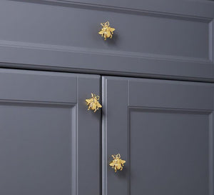 Solid Brass Cabinet Pulls & Knobs - Gold Finish Furniture Hardware - view 7