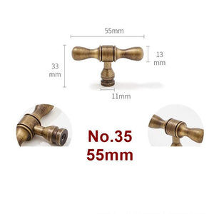 Solid Brass Vintage Cabinet Pulls & Knobs - Furniture Hardware - No.8 / 1 pc
