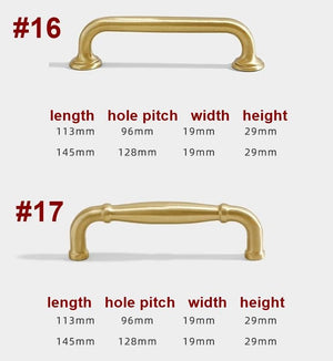 Solid Brass Cabinet Cup Pulls - Furniture for Cabinets & Drawers - #6 / 1pc