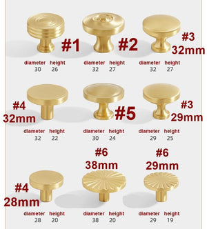 Solid Brass Cabinet Cup Pulls - Furniture for Cabinets & Drawers - #2 / 1pc