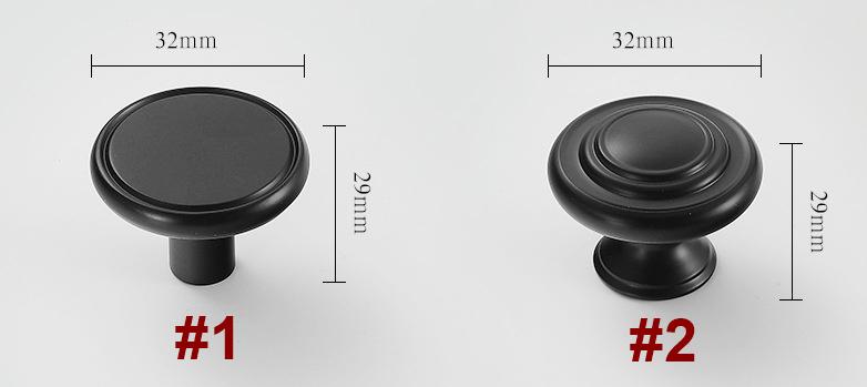 Vintage Decorative Cabinet Handles Knobs Classic Solid Brass Bronze Black Furniture Pulls Kitchen Dresser Drawers Elegant Antique Style