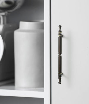 Solid Brass Vintage Cabinet Pulls & Knobs - Black Finish Hardware - #3 - 96mm Brass / 1pc