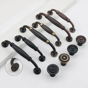 Solid Brass Vintage Cabinet Pulls & Knobs - Red Bronze Finish - #4 Coffee / 1pc