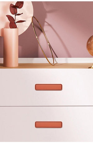 Solid Brass Round Cabinet Pulls & Knobs - Matte Gold Finish Hardware - Light gray 165mm / 1pc
