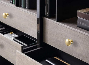 Alloy Round Cabinet Pulls & Knobs - Matte Gold Finish for Cabinets - #6 Matte Silver / 1pc