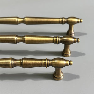 Solid Brass Round Cabinet Pulls & Knobs - Antique Bronze Finish - view 9